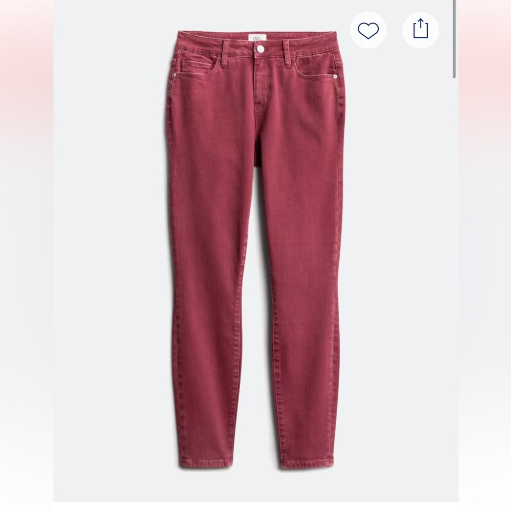 Wash Lab Keri Skinny Jean in Burgundy